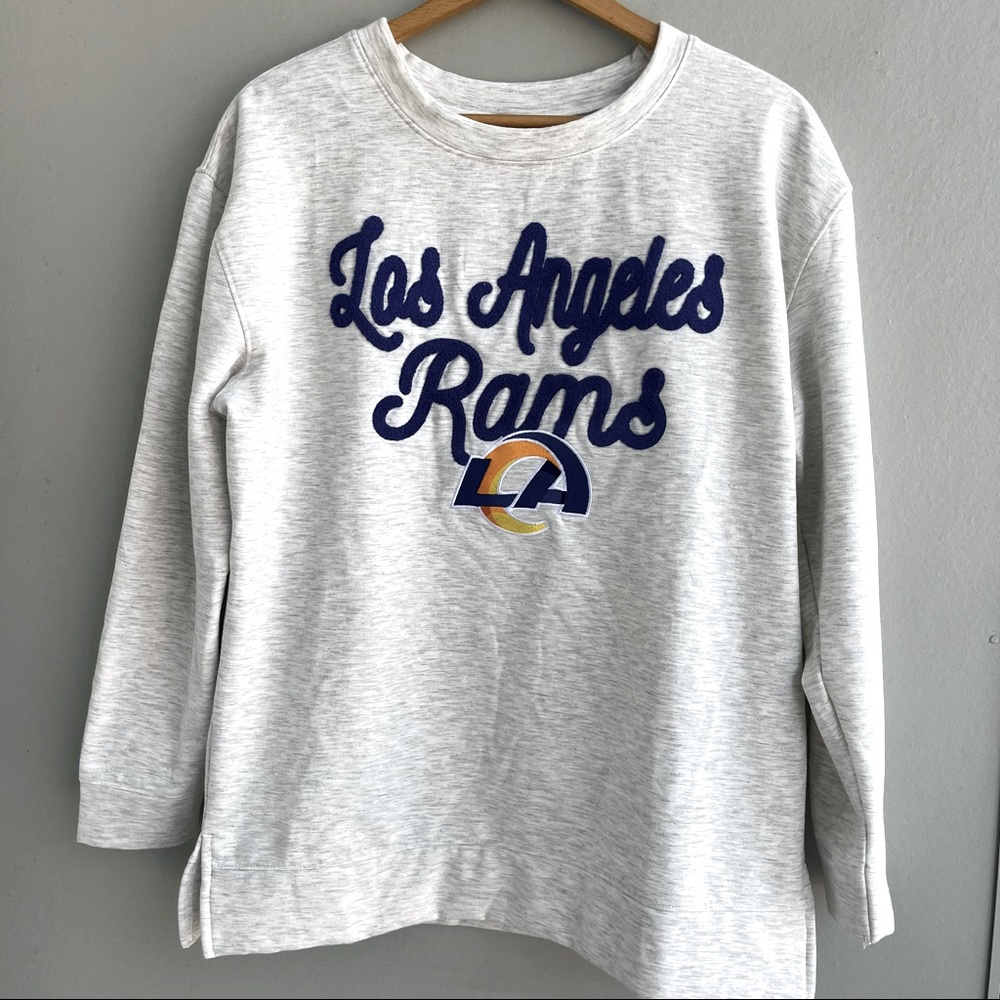 Los Angeles Rams Heather Grey Pullover Size Medium